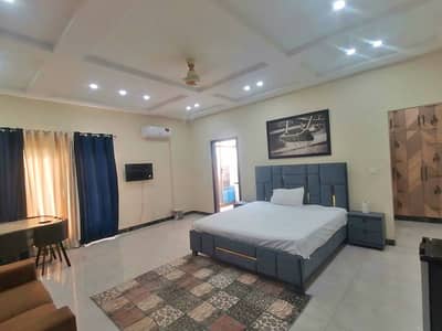 Furnished Furnished Furnished Furnished Brand New 1 Bed Studio Parking Space Basement No Including Bills Nt Tail Flooring Washroom Tail Wood Work Secuatery 24/7 Lift Facility