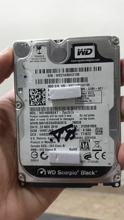 WD 160GB Hard Drive