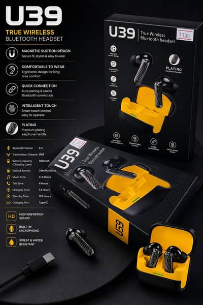 U39 Earbuds | Noice Cancellation ANC Earbuds