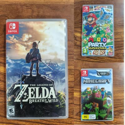 Nintendo Games For Sale, Minecraft, Zelda And Mario Party