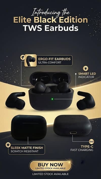 Elite Black Earpods