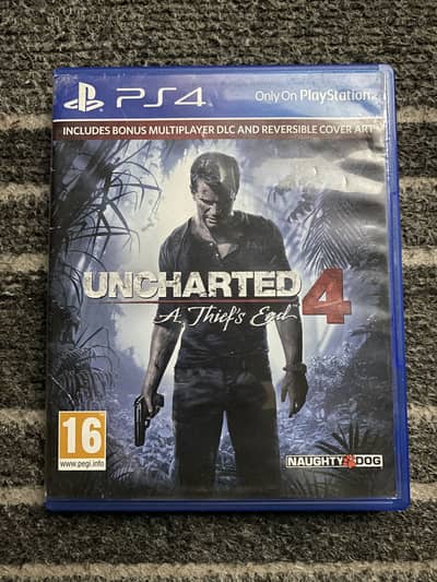 Uncharted ps4 game disk