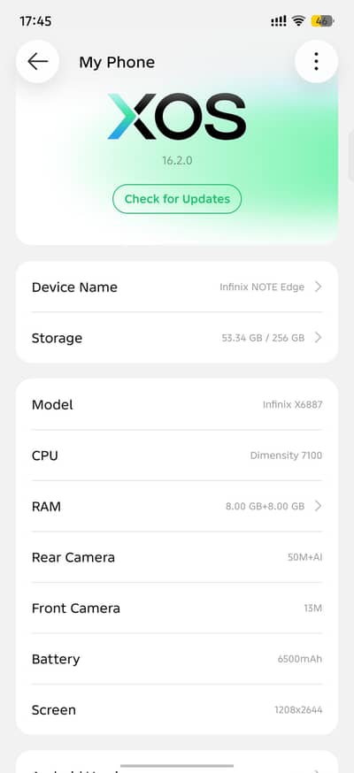 Infinix Note Edge