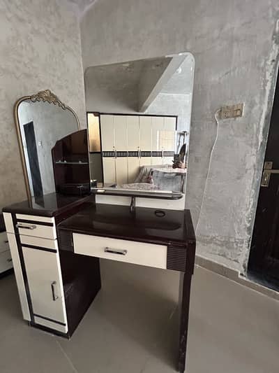 Dressing table with stool