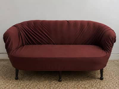 Dark Brown 3 Piece Sofa Set - Good Condition