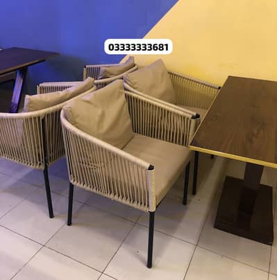 Rope Sofa Size Chairs Cafe Furniture