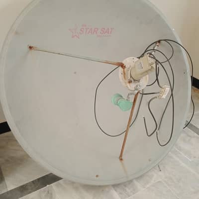 dish antenna complete set with receiver and 2 LNB
