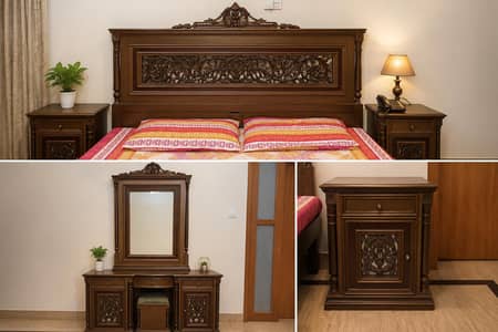 King Size Wooden Bedroom Set for Sale