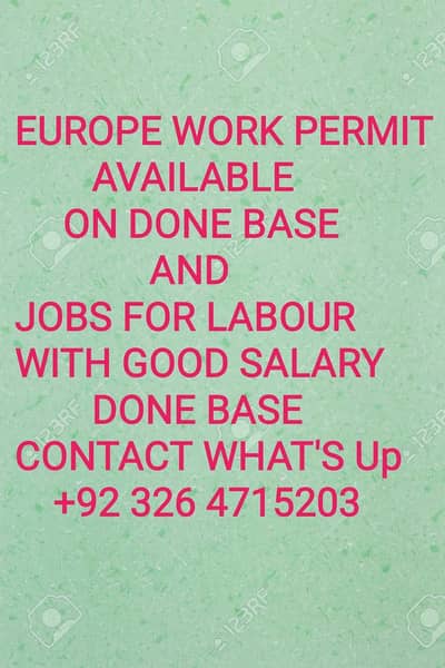 WORK PERMIT AVAILABLE