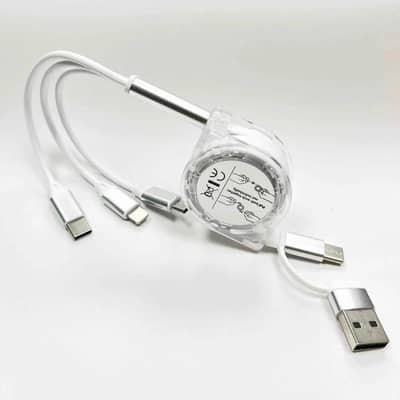 3 in 1 Retractable Data Cable Fast Charging [10/10 Condition]