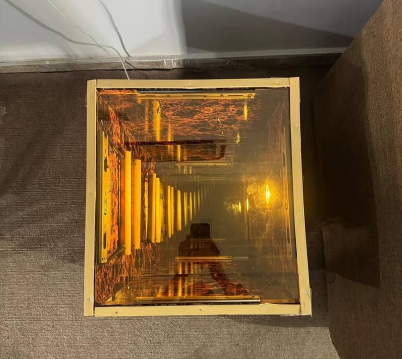infinity mirror table 0