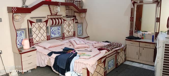 Bridal furniture bed and dressing table set
