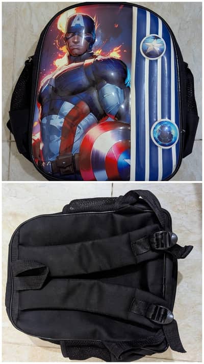 captain America school bag