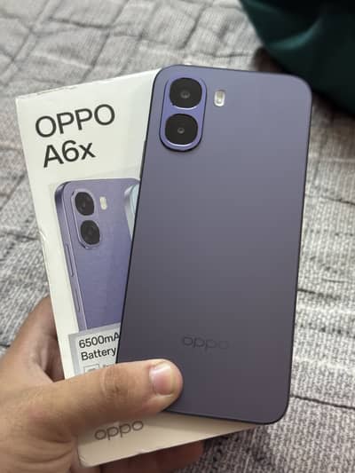 OPPO A6x (4GB RAM / 64GB Storage) – Purple | Complete Box