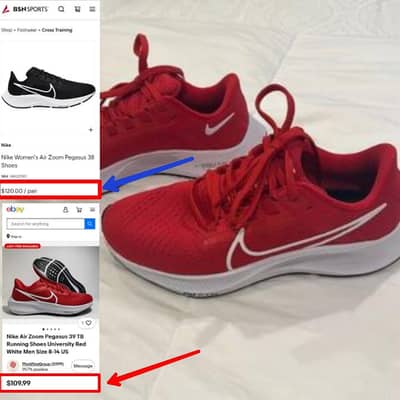 Nike Air Zoom Pegasus 39 TB Running Shoes University Red White Men