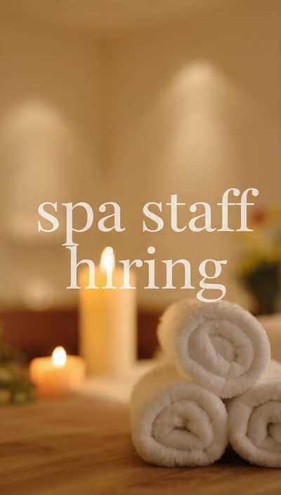 spa staff required urgent