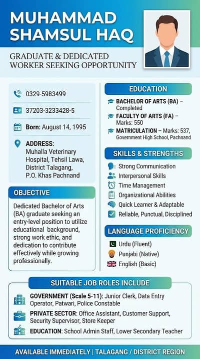behria enclave Islamabad me job chahye