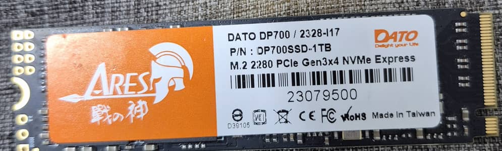 1TB NVME for sale in very good condition