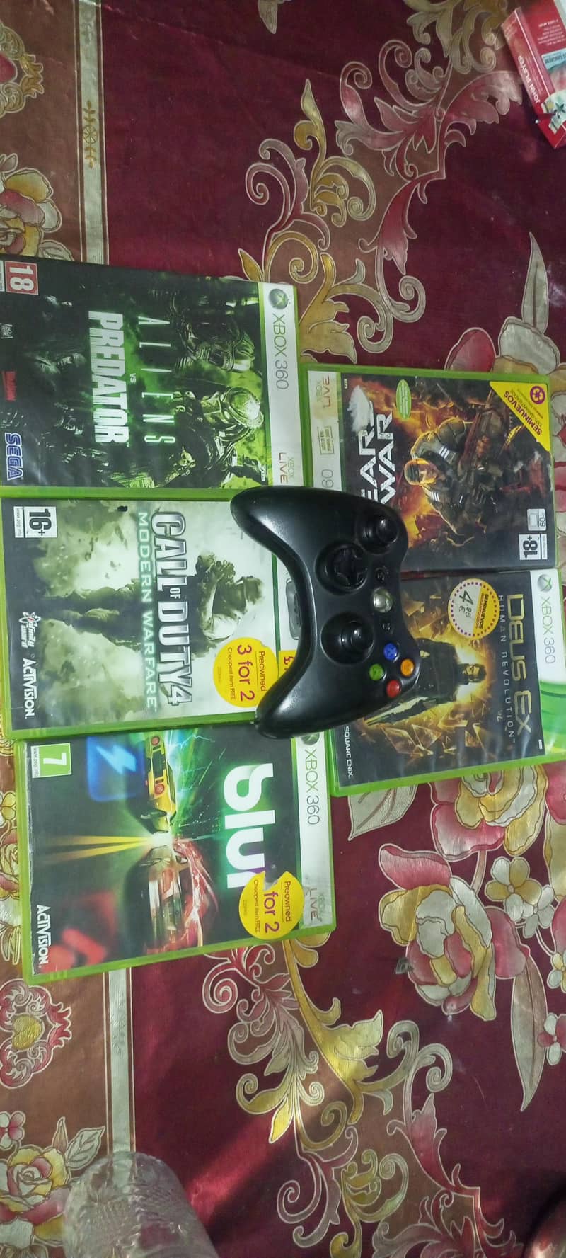 Xbox Controller & 5 CDs 1