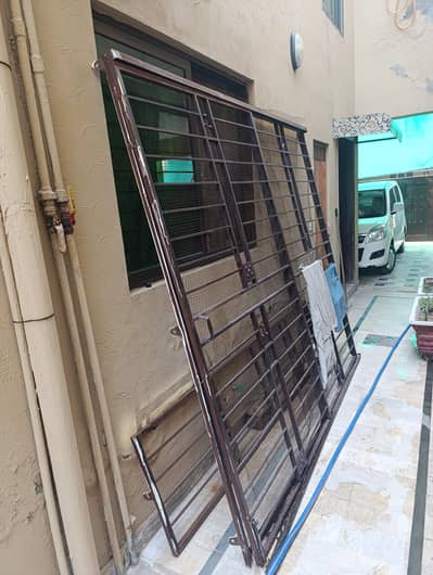 Iron Grill and Sliding Door
