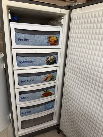 Dawlance vertical glass freezer