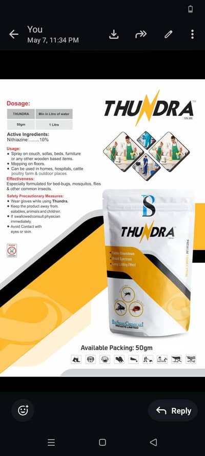 khatmal killer spray 50 Gram bedbugs control