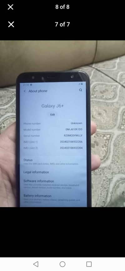 Samsung Mobile J6 Plus