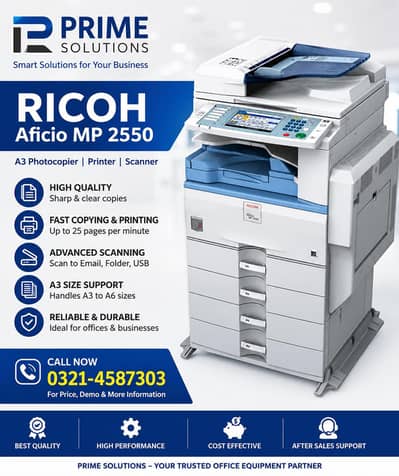 Large Variety of Photocopier with Printer and Scanner available