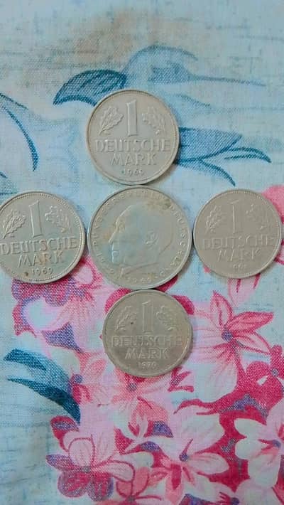 DEUTSCHLAND COINS FROM 1663,1949 to 1969,1974 & 1979