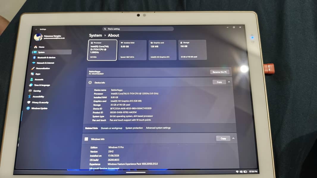 NEC windows Tablet 1