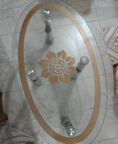 fancy glass table