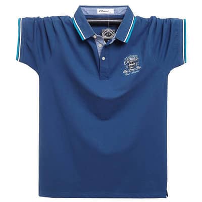 Men Plus Size Loose Cotton Polo Shirt M-6XL