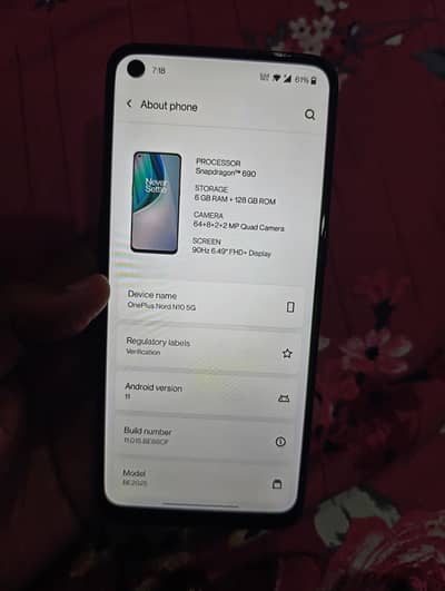 One Plus Nord10 5G
