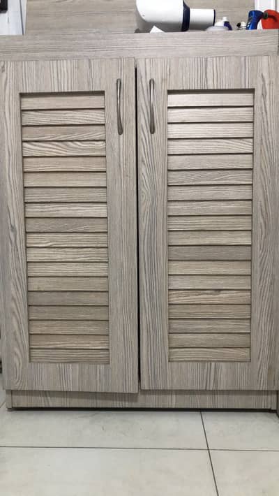 Aluminum Glass partition and Cabinet