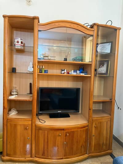 Wooden TV Unit | Display Cabinet | Showcase for Living Room