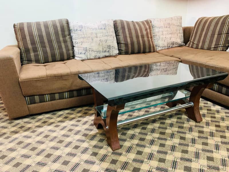 L type sofa set+ table 0