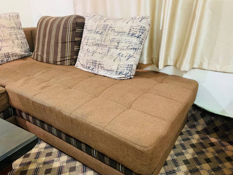 L type sofa set+ table 1