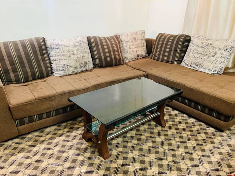 L type sofa set+ table 2