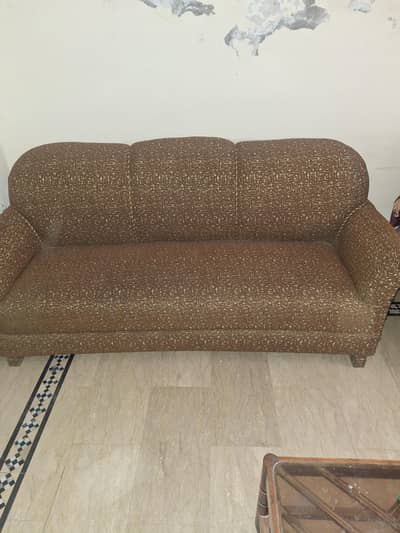 sofa set with 3 sofas with orignal tali wood