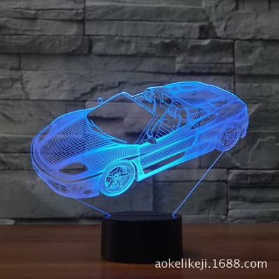 3D LED Illusion Lamp - Customizable Night Lamp for Bedroom & Decor