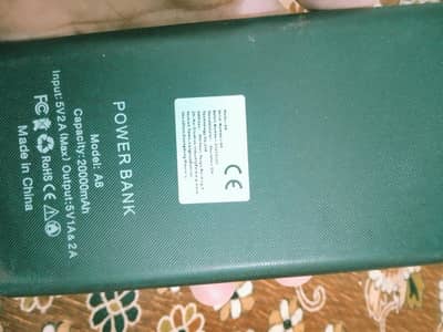 powerbank of 20000mah with two flashlights