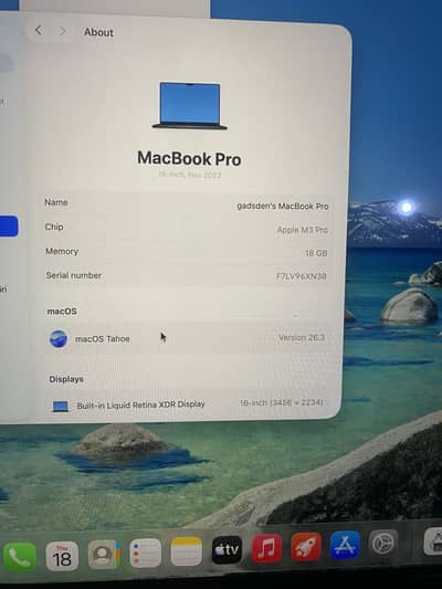 Macbook Pro m3 pro