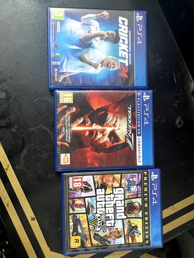 Gaming Pack: GTA V AND TEKKEN 7 VR AND CRICKET 24