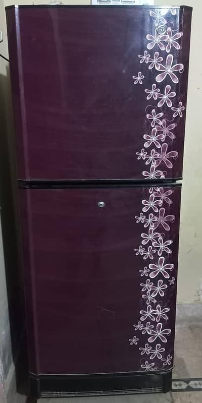 PEL Double Door Refrigerator (7-8 CFT) Floral Glass - Excellent Cool