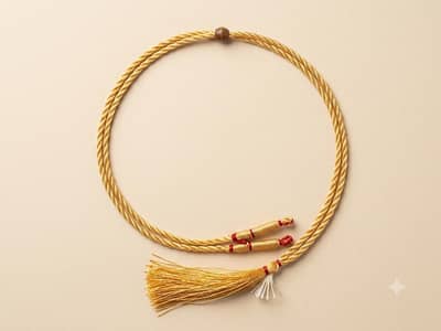 Golden Decorative Dori with Tassel – 5 Pieces for Rs. 100