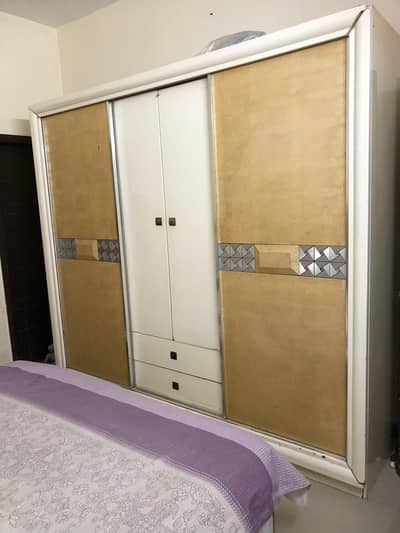 Urgent sale. Complete bed set . Mattress not included.