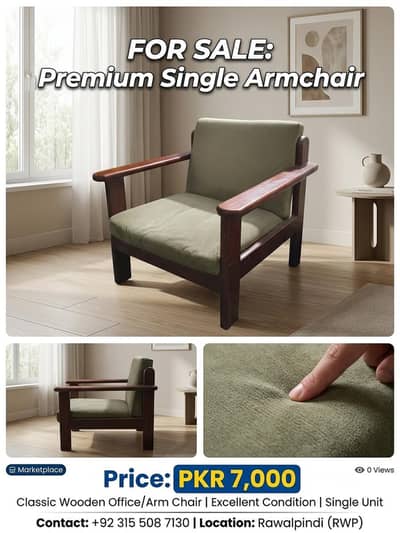 premium single armchair sofa