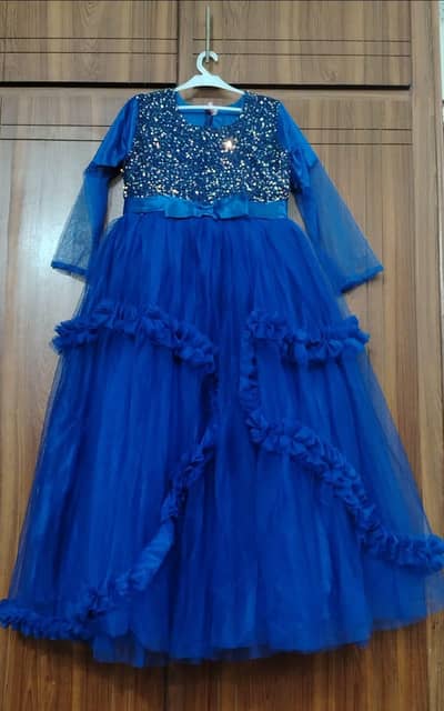 royal blue maxi frock