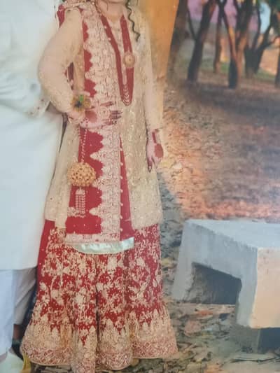 bridal lehnga with jewellery and clutch