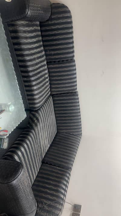 molty foam L shape sofa in 7 by 10 condition